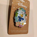 Donald Duck Floral Portrait Pose Enamel Pin