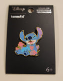 Stitch Grinning with Tulips Enamel Pin