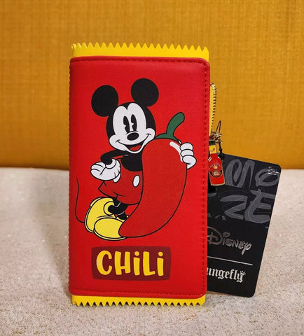 Mickey Mouse Hot Chili Sauce Packet Figural Flap Wallet