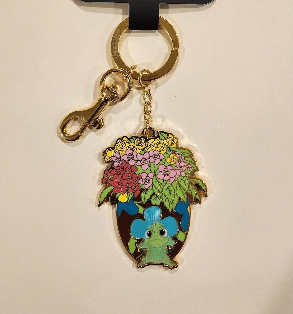 LF Disney Tangled Lenticular Pascal Flowers Enamel Keychain