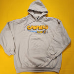 Garfield Nickelodeon Scratching Claws Hanging On Hoodie Sweatshirt Beige Size XL