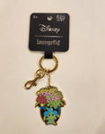 Tangled Rapunzel Pascal Flowers Lenticular Enamel Keychain