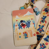 Lilo and Stitch Sandcastle Beach Scrump Lanyard