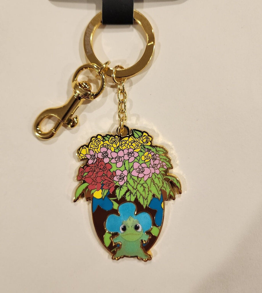 LF Disney Tangled Lenticular Pascal Flowers Enamel Keychain