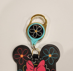 Loungefly Disney Minnie Mouse Neon Ears Flower Retractable Lanyard ID Holder NEW