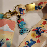 Lilo and Stitch Sandcastle Beach Scrump Lanyard