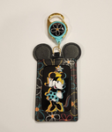 Loungefly Disney Minnie Mouse Neon Ears Flower Retractable Lanyard ID Holder NEW