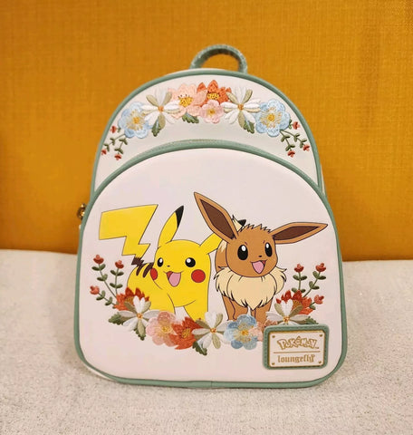 Pokémon Pikachu and Eevee Floral Mini Backpack