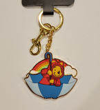 Winnie the Pooh Rainy Day Umbrella Puffer Jacket 3D Keychain