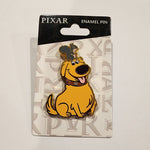 Pixar UP Dug Squirrel on Head Enamel Pin Dog Monogram