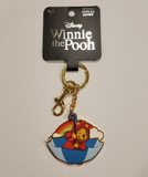 Winnie the Pooh Rainy Day Umbrella Puffer Jacket 3D Keychain