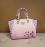 Tangled Rapunzel and Pascal Floral Handbag