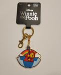 Winnie the Pooh Rainy Day Umbrella Puffer Jacket 3D Keychain