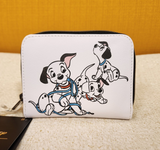 101 Dalmatians Puppies Blue String Leash Soft Tag Zip Wallet