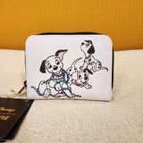 101 Dalmatians Puppies Blue String Leash Soft Tag Zip Wallet