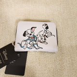 101 Dalmatians Puppies Blue String Leash Soft Tag Zip Wallet