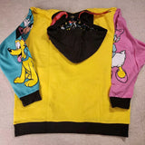 Disney 100 Mickey & Friends Classic Color Block Hoodie Unisex L