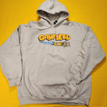 Garfield Nickelodeon Scratching Claws Hanging Hoodie Sweatshirt Beige Size 2XL