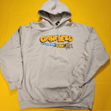 Garfield Nickelodeon Scratching Claws Hanging Hoodie Sweatshirt Beige Size 2XL