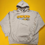 Garfield Nickelodeon Scratching Claws Hanging Hoodie Sweatshirt Beige Size 2XL