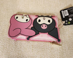 My Melody And Kuromi Heart Wallet