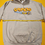 Garfield Nickelodeon Scratching Claws Hanging Hoodie Sweatshirt Beige Size 2XL