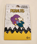 Peanuts Snoopy Purple Flower Enamel Pin