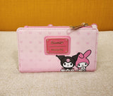 My Melody And Kuromi Heart Wallet