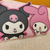 My Melody And Kuromi Heart Wallet