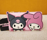 My Melody And Kuromi Heart Wallet