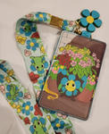 Tangled Rapunzel Pascal Flowers Lanyard