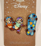 Chip N Dale Skateboard Enamel Pin Set