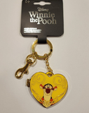 Tigger Heart Locket Winnie the Pooh Keychain Charn Hinged