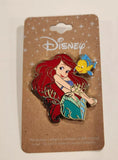 The Little Mermaid Ariel and Flounder Enamel Pin