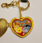 Tigger Heart Locket Winnie the Pooh Keychain Charn Hinged