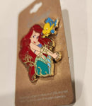 The Little Mermaid Ariel and Flounder Enamel Pin