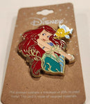 The Little Mermaid Ariel and Flounder Enamel Pin