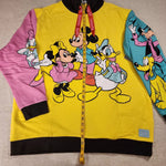 Disney 100 Mickey & Friends Classic Color Block Hoodie Unisex XL