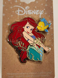 The Little Mermaid Ariel and Flounder Enamel Pin