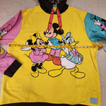 Disney 100 Mickey & Friends Classic Color Block Hoodie Unisex XL