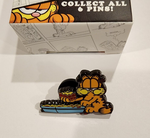 Garfield Nickelodeon Blind Box Enamel Pin 2024 Eating Lasagna Mouth Full Opened