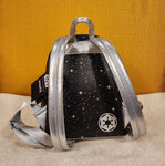 Darth Vader 3D Helmet Star Glitter Confetti Mini Backpack