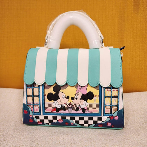 Mickey & Minnie Date Night Diner Crossbody Handbag