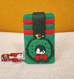 Snoopy And Woodstock Holiday Wreath Cardholder