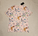 Bambi Flower Thumper Character T Shirt Pink Size M