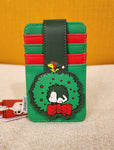 Snoopy And Woodstock Holiday Wreath Cardholder