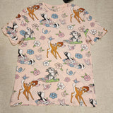 Bambi Flower Thumper Character T Shirt Pink Size M