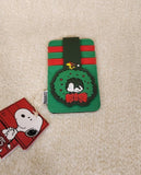 Snoopy And Woodstock Holiday Wreath Cardholder