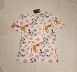 Bambi Flower Thumper Character T Shirt Pink Size M