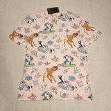 Bambi Flower Thumper Character T Shirt Pink Size M